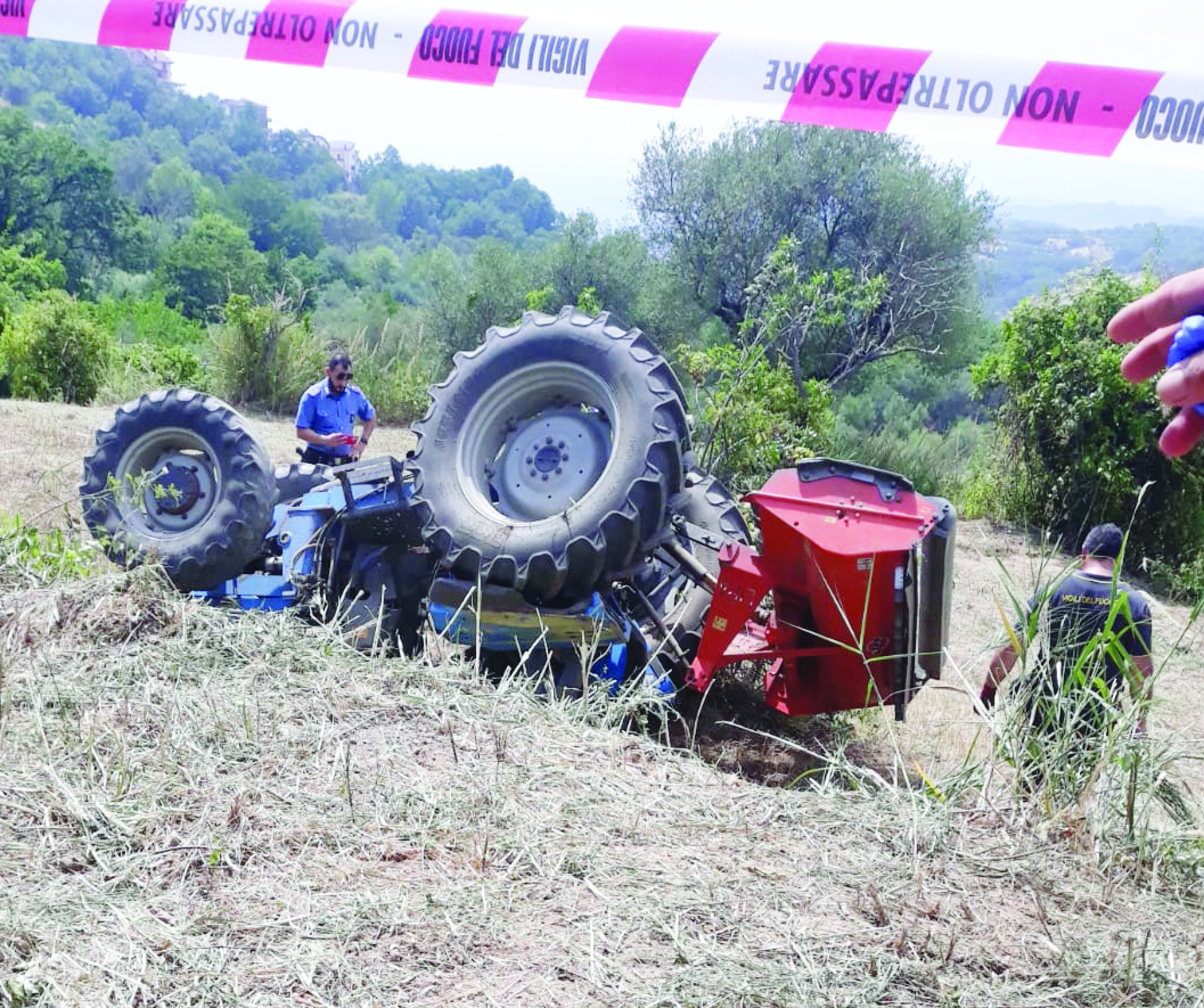 incidente trattore