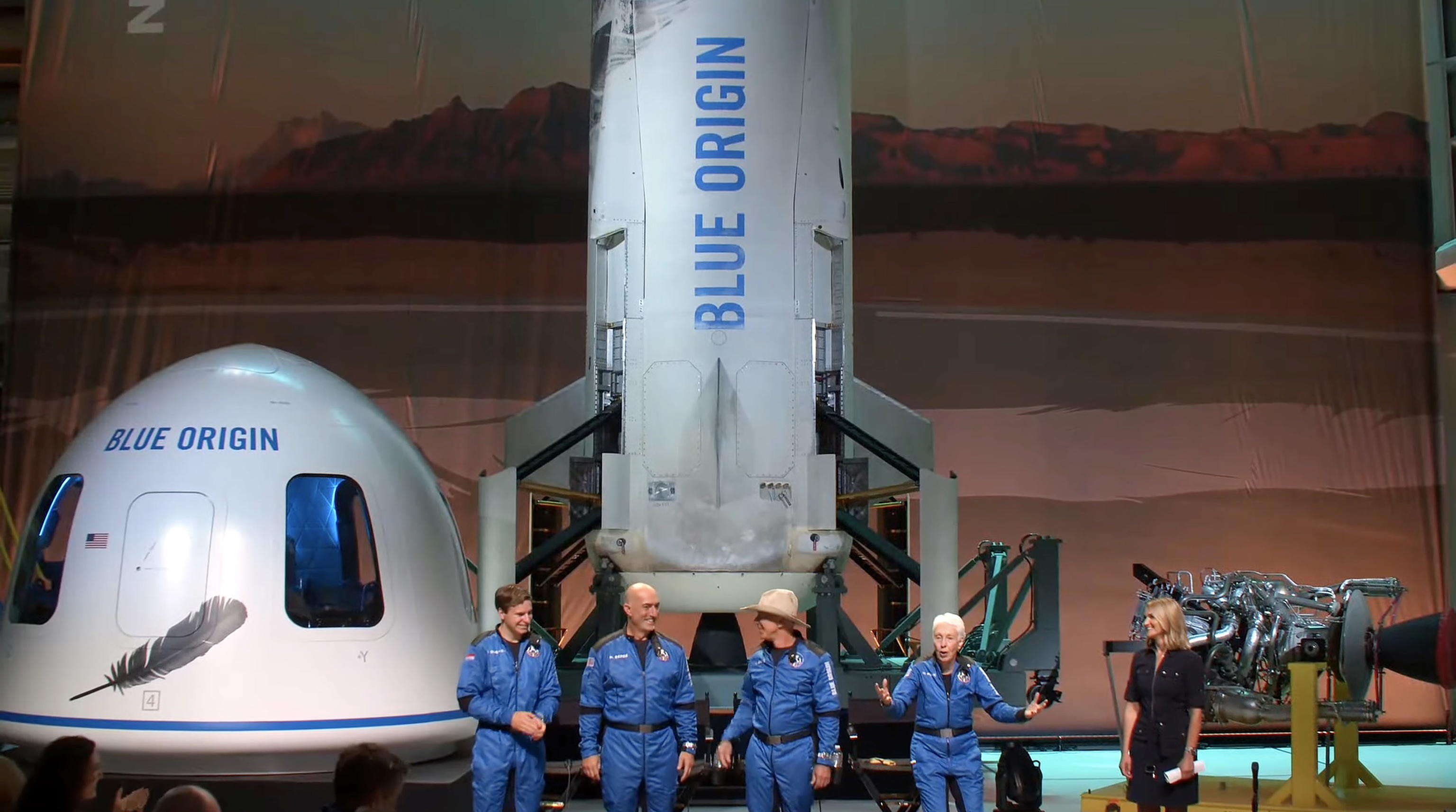 ANSA/EPA/BLUE ORIGIN / HANDOUT HANDOUT EDITORIAL USE ONLY/NO SALES