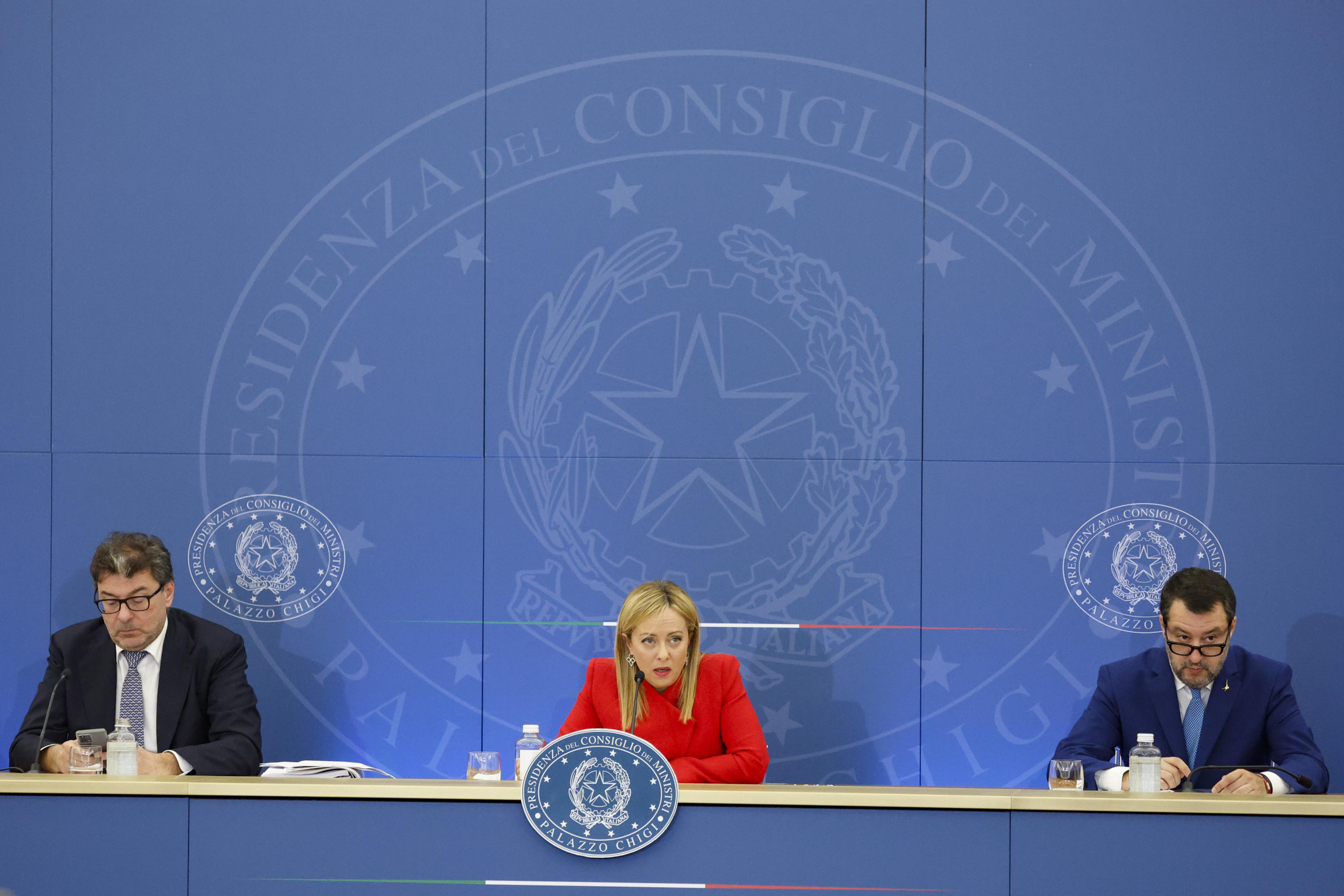 giorgetti meloni salvini