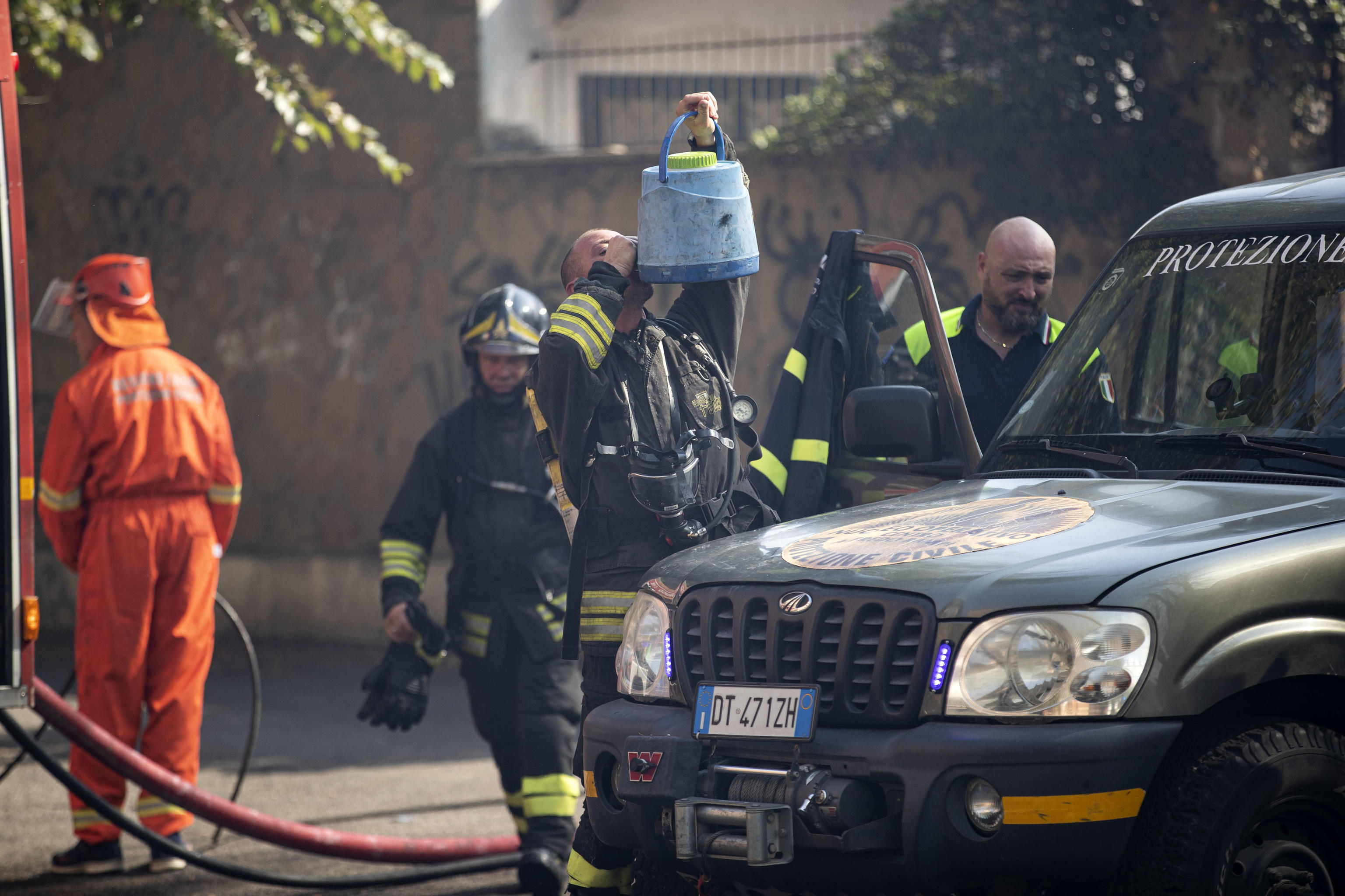 incendio vigili del fuoco