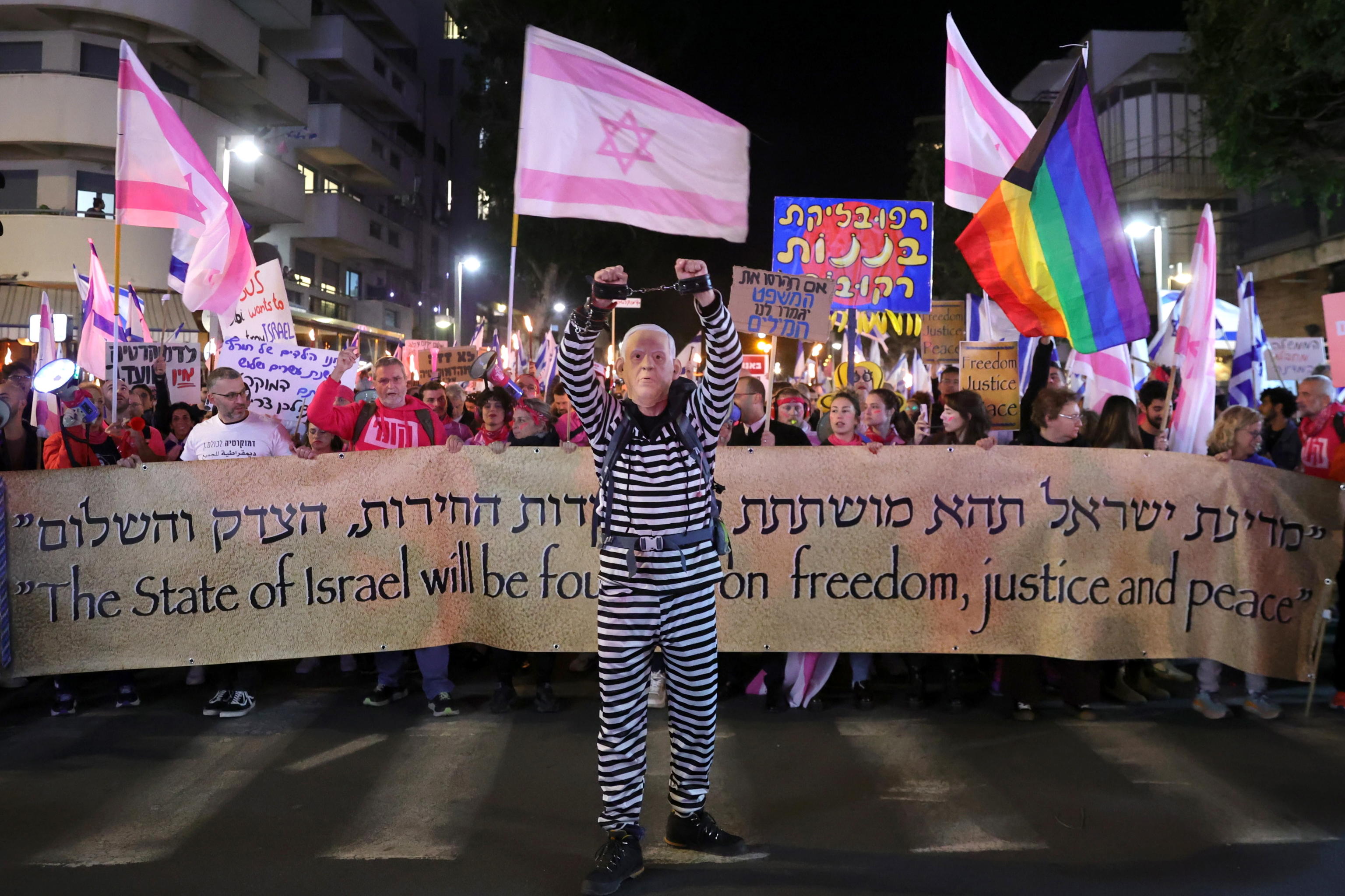 proteste israele tel aviv