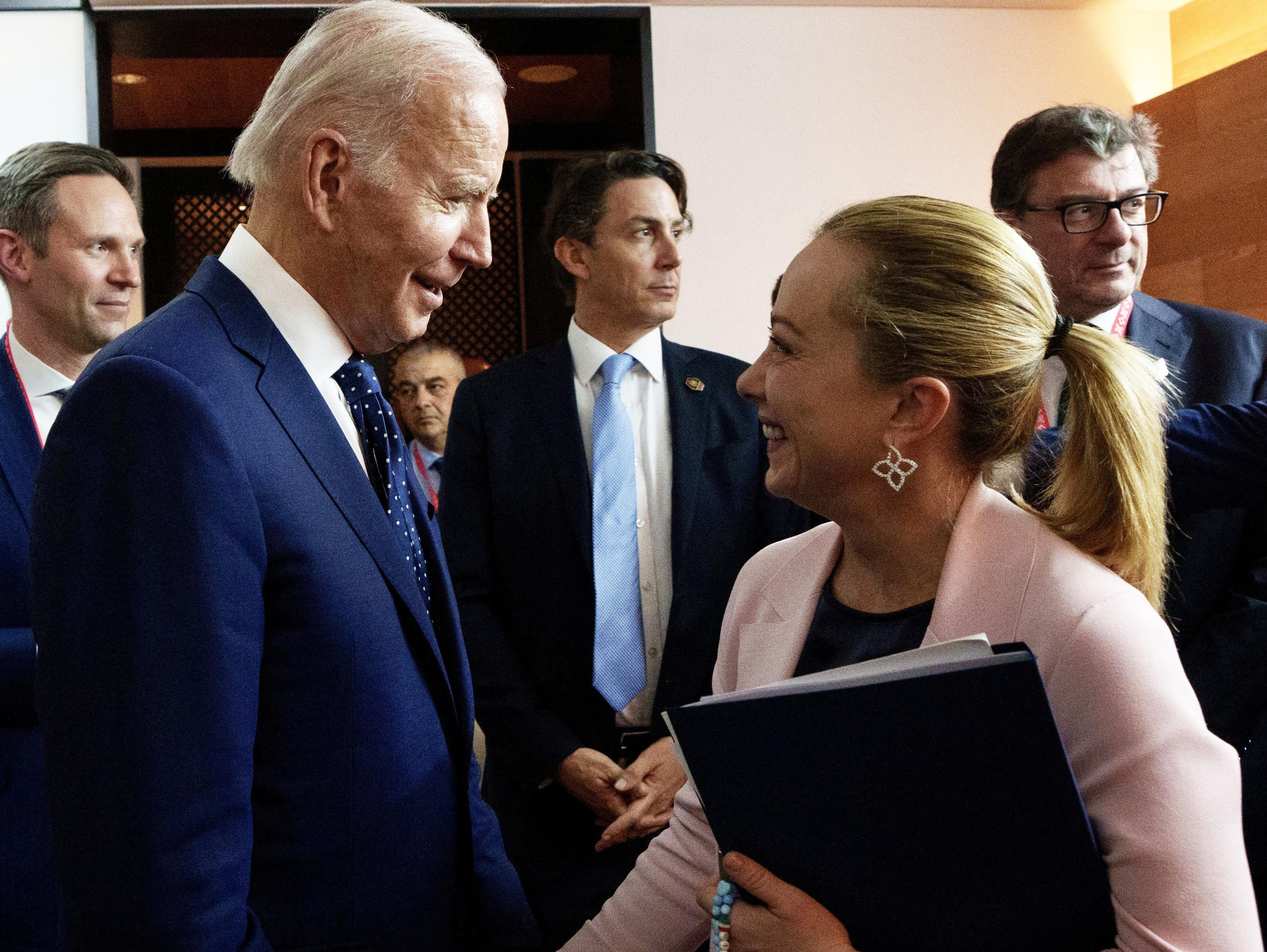 MELONI BIDEN