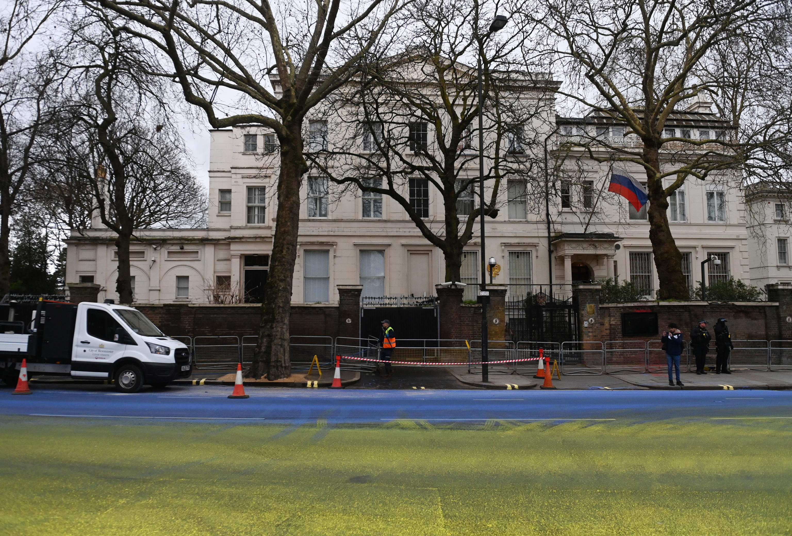 bandiera ucraina londra