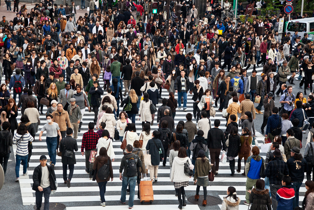TOKYO GIAPPONE PERSONE POPOLAZIONE