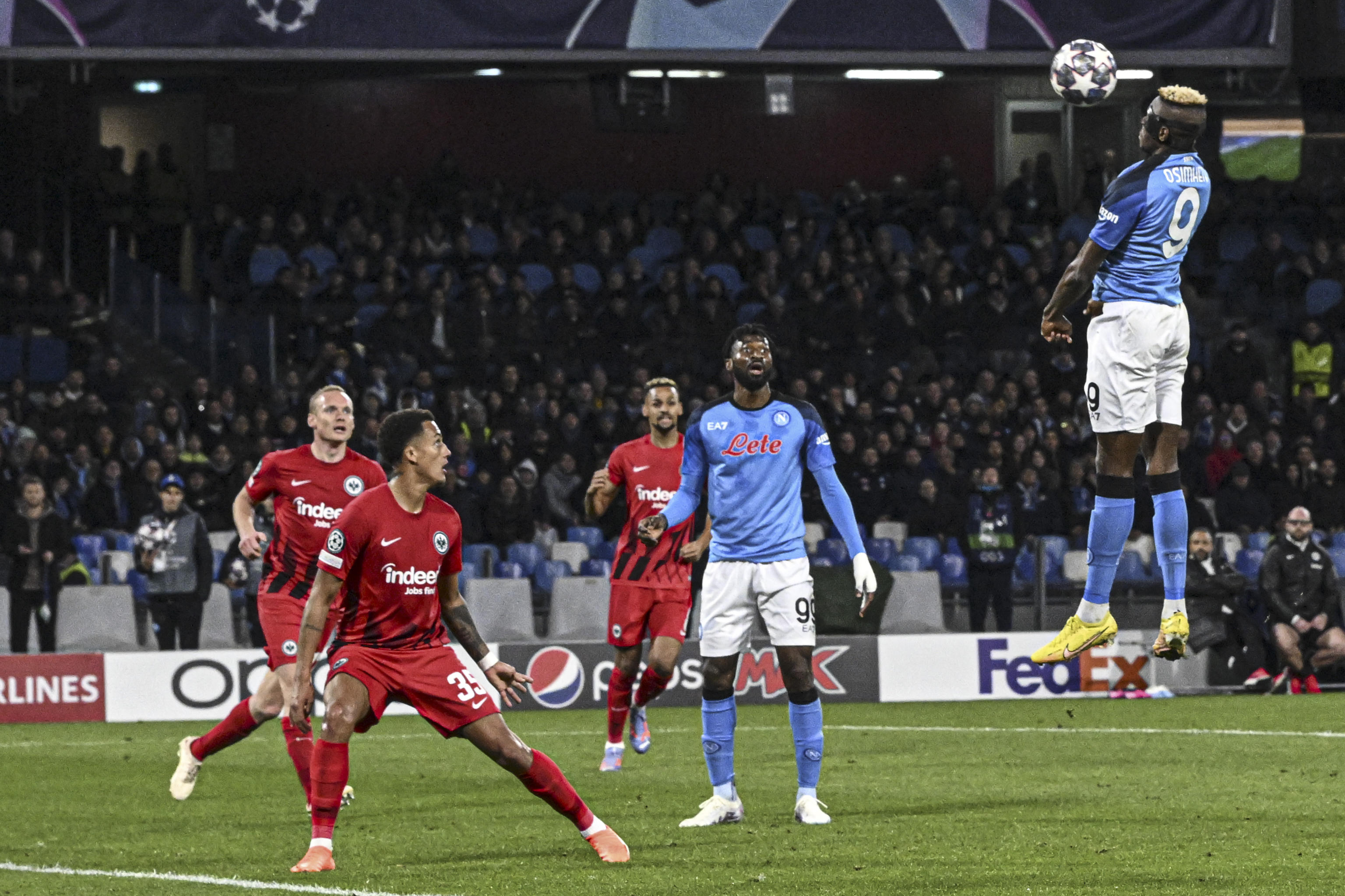 CHAMPIONS LEAGUE NAPOLI EINTRACHT FRANCOFORTE OSIMHEN