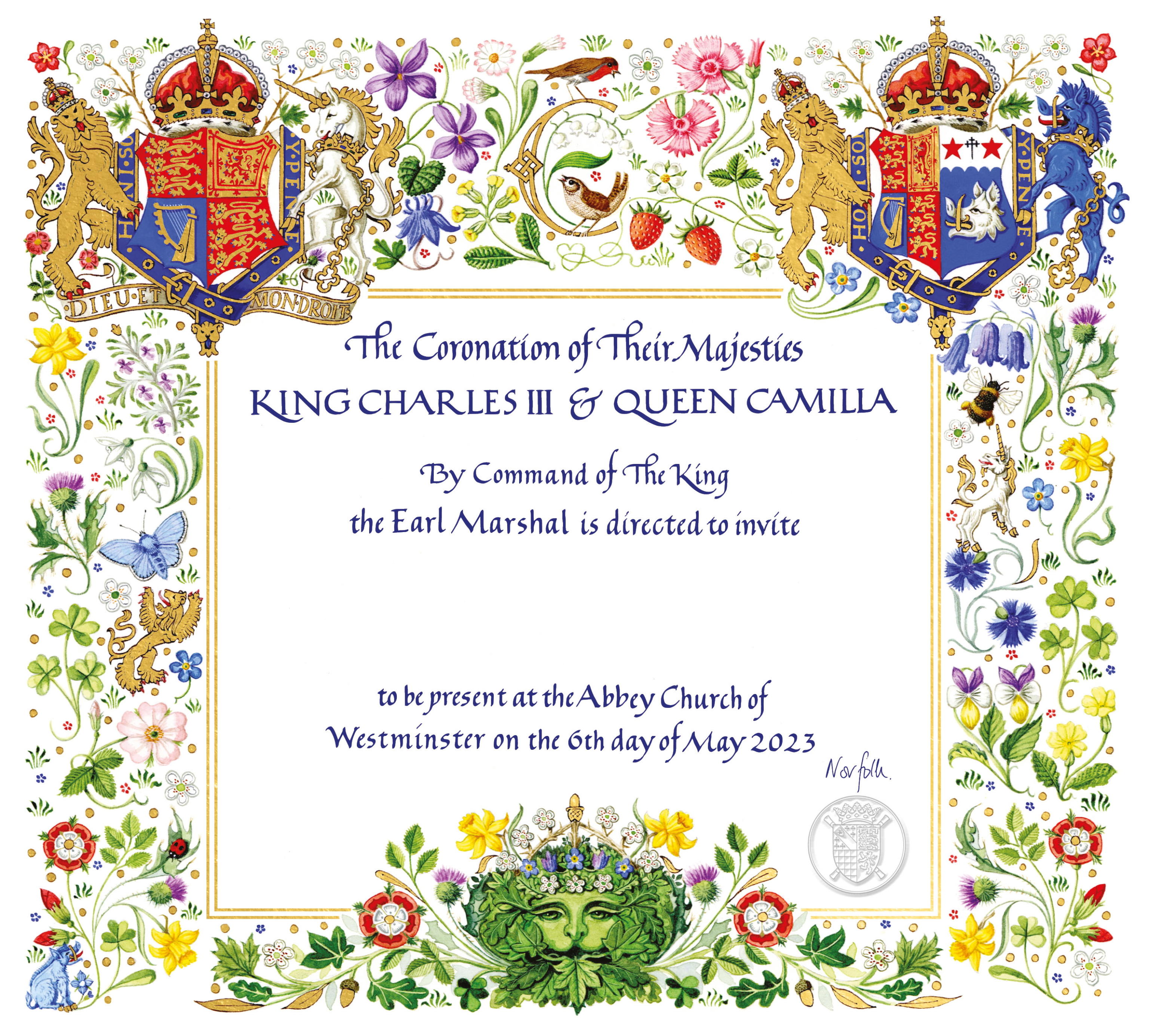 invito incoronazione carlo iii