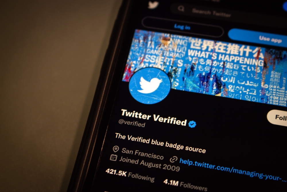 TWITTER SPUNTA BLU