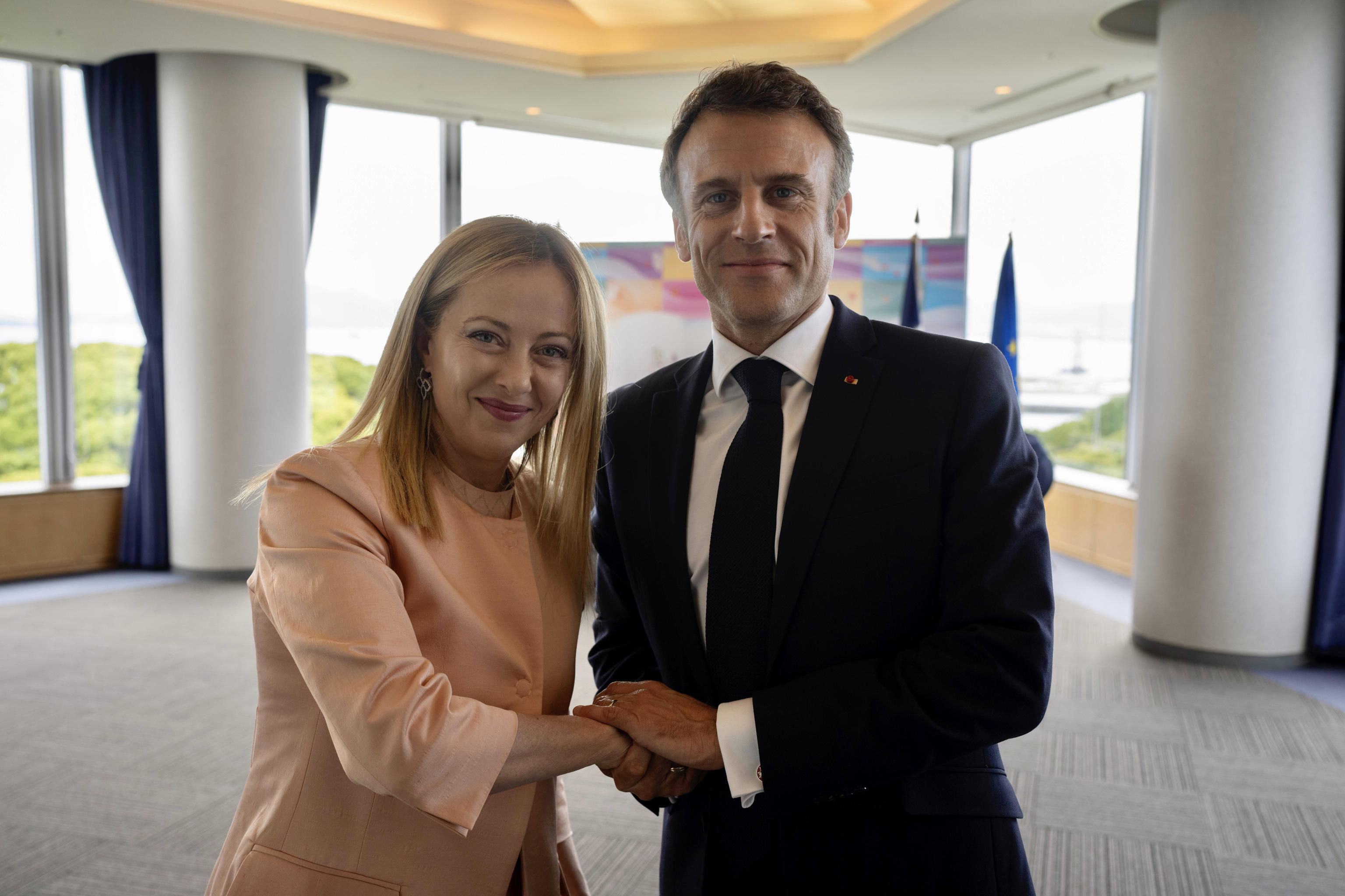 macron e meloni