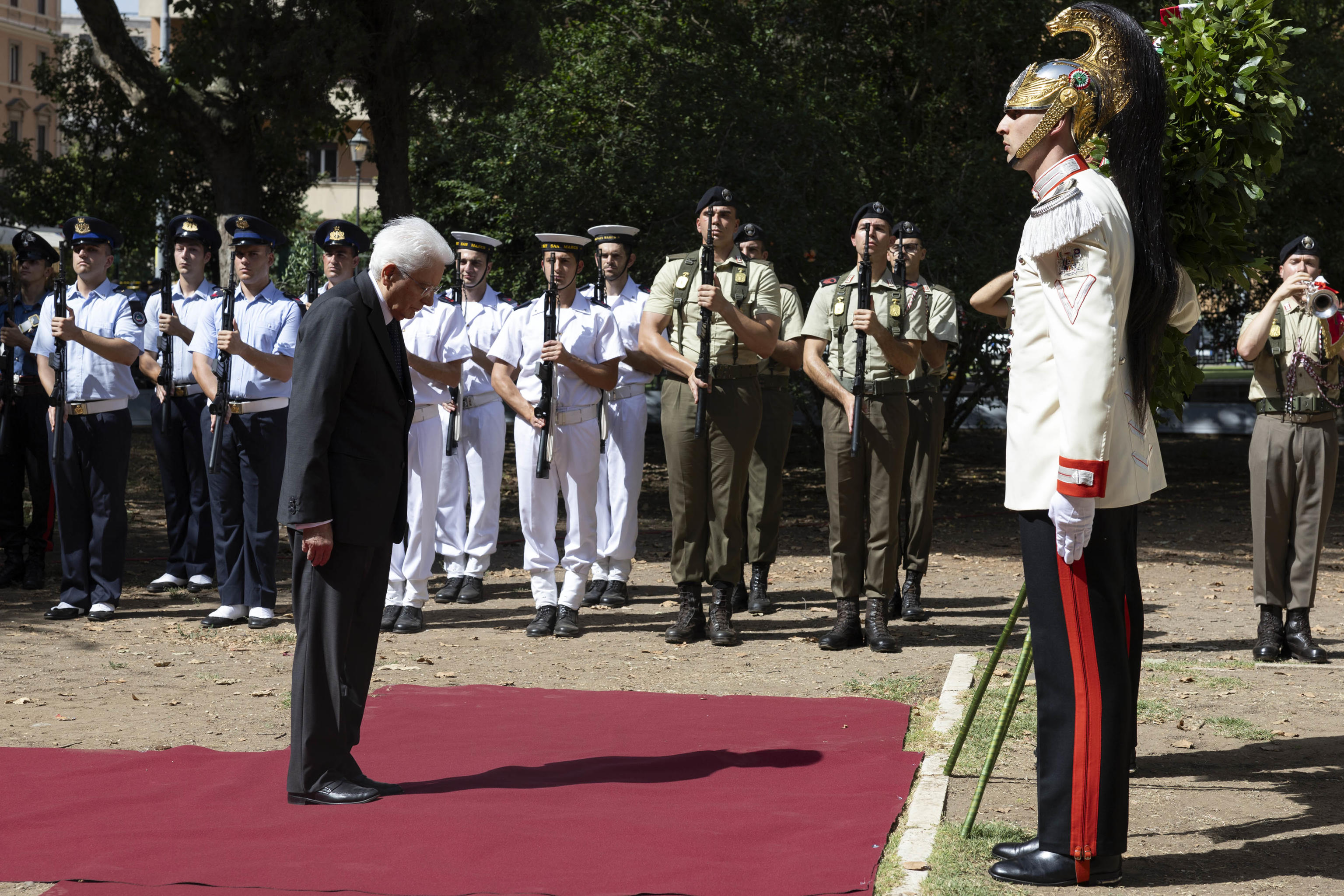mattarella bombardamento roma