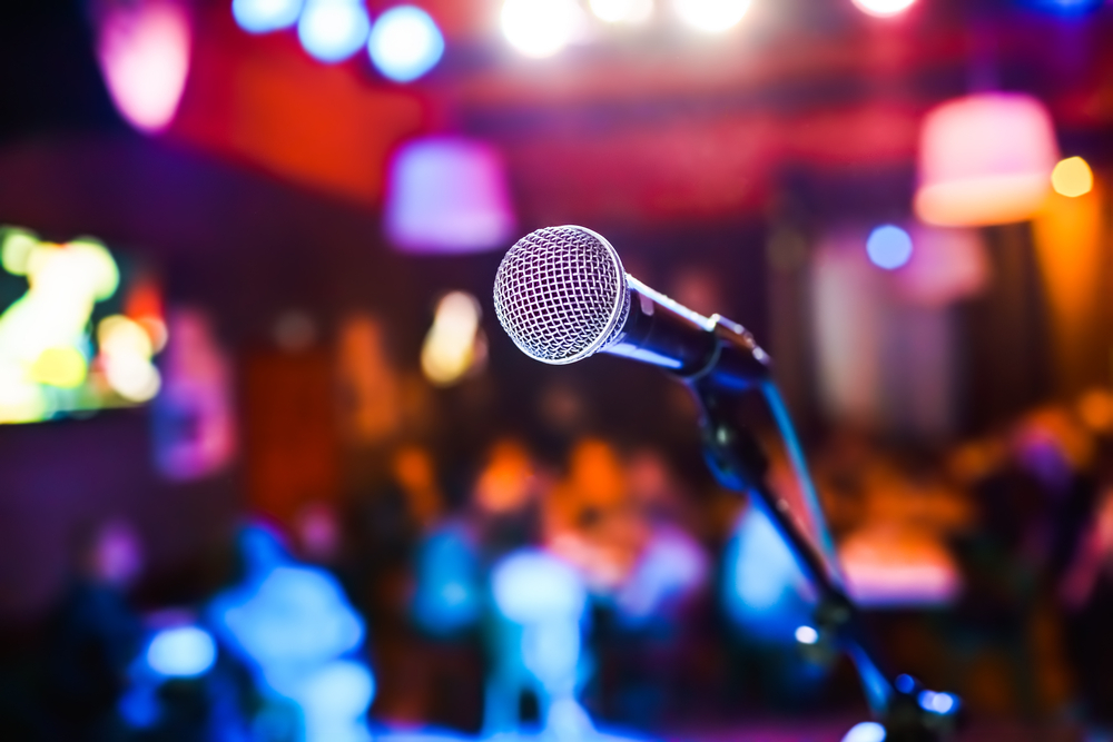 PALCO MICROFONO COCNERTO MUSICA