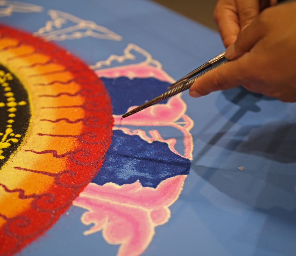 mandala sand art